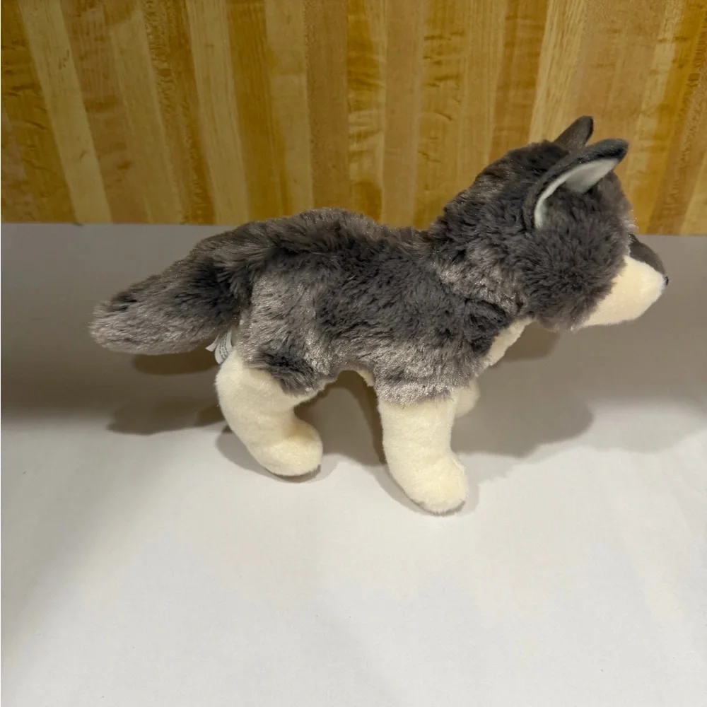 Douglas Plush Timber Wolf Husky Dog Realistic Gray White